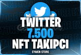 ⭐Twitter 7500 NFT Takipçi
