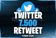 ⭐Twitter 7500 Retweet