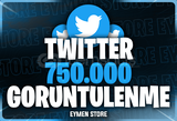 ⭐Twitter 750.000 Görüntülenme