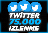 ⭐Twitter +75.0000 İzlenme ⭐