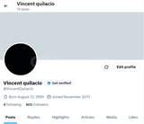 Twitter Crypto NFT hesabı 800 takipçili