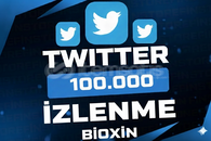 Twitter Ömür Boyu Garantili 100.000 izlenme