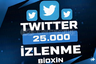 Twitter Ömür Boyu Garantili 25.000 izlenme