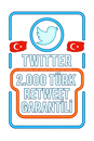 TWİTTER⭐[PREMİUM]⭐ 2.000 TÜRK RETWEET