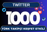Twitter Premium Türk 1000 Takipçi 