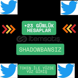  Twitter Shadowbansız +23 Günlük Hesaplar