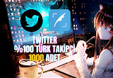 Twitter X - %100 Türk 1.000 Adet Takipçi⭐