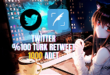 Twitter X - 1.000 Adet %100 Türk Retweet ⭐