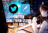 Twitter X - 500 Adet 5 DK Canlı Yayın İzleme⭐