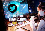 Twitter X - 1.000 Adet Video İzlenmesi ⭐