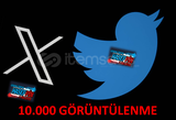 Twitter X 10.000 GÖRÜNTÜLENME