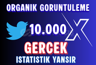 Twitter X 10.000 Görüntülenme Gerçek İstatistik