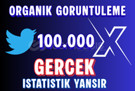 Twitter X 100.000 Görüntülenme Gerçek İstatistik