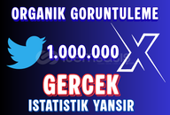 Twitter X 1.000.000 Görüntülenme Gerçek