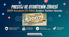 Twitter(X) 2007 Tarihli Antika Hesap