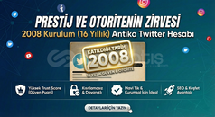 Twitter(X) 2008 Tarihli Antika Hesap