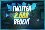 ✨Twitter (X) | 2500 Beğeni | Garantili✨