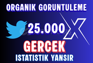Twitter X 25.000 Görüntülenme Gerçek İstatistik