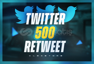 ✨Twitter (X) | 500 Retweet | Garantili✨