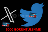 Twitter X 5000 GÖRÜNTÜLENME