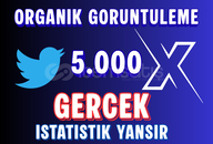 Twitter X 5.000 Görüntülenme Gerçek İstatistik