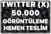Twitter (X) 50.000 Türk Görüntülenme