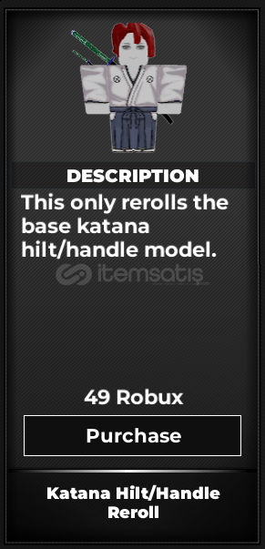 Type Soul Katana Hilt/Handle/Reroll Type Soul Katana Hilt/Handle/Reroll
