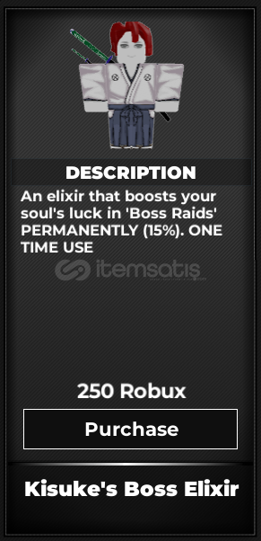 Type Soul Kisukes Boss Elixir Type Soul Kisukes Boss Elixir