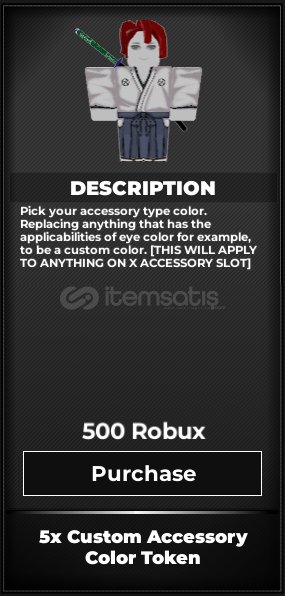 Type Soul 5x Custom Accessory Color Token Type Soul 5x Custom Accessory Color Token
