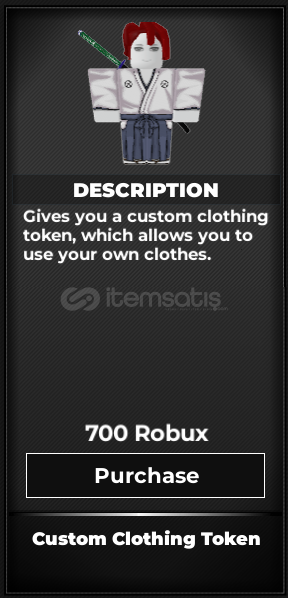 Type Soul Custom Clothing Token Type Soul Custom Clothing Token