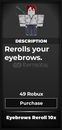 Type Soul Eyebrows Reroll 10x