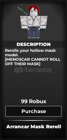 Type Soul Arrancar Mask Reroll Type Soul Arrancar Mask Reroll