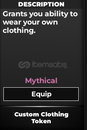 TYPE SOUL CUSTOM CLOTHING TOKEN  TYPE SOUL CUSTOM CLOTHING TOKEN