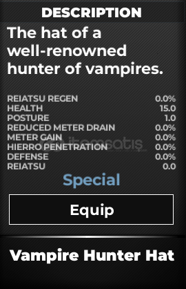 Type://Soul Vampire Hunter Hat Type://Soul Vampire Hunter Hat