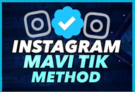 ÜCRETSİZ İNSTAGRAM MAVİ TİK METHODU