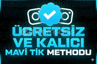 ⭐ [ÜCRETSİZ]+[KALICI]⭐MAVİ TİK METHODU ⭐