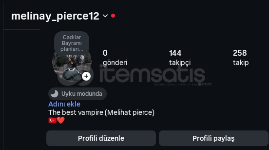 (144) Gerçek Takipçili Instagram Hesabı  (144) Gerçek Takipçili Instagram Hesabı