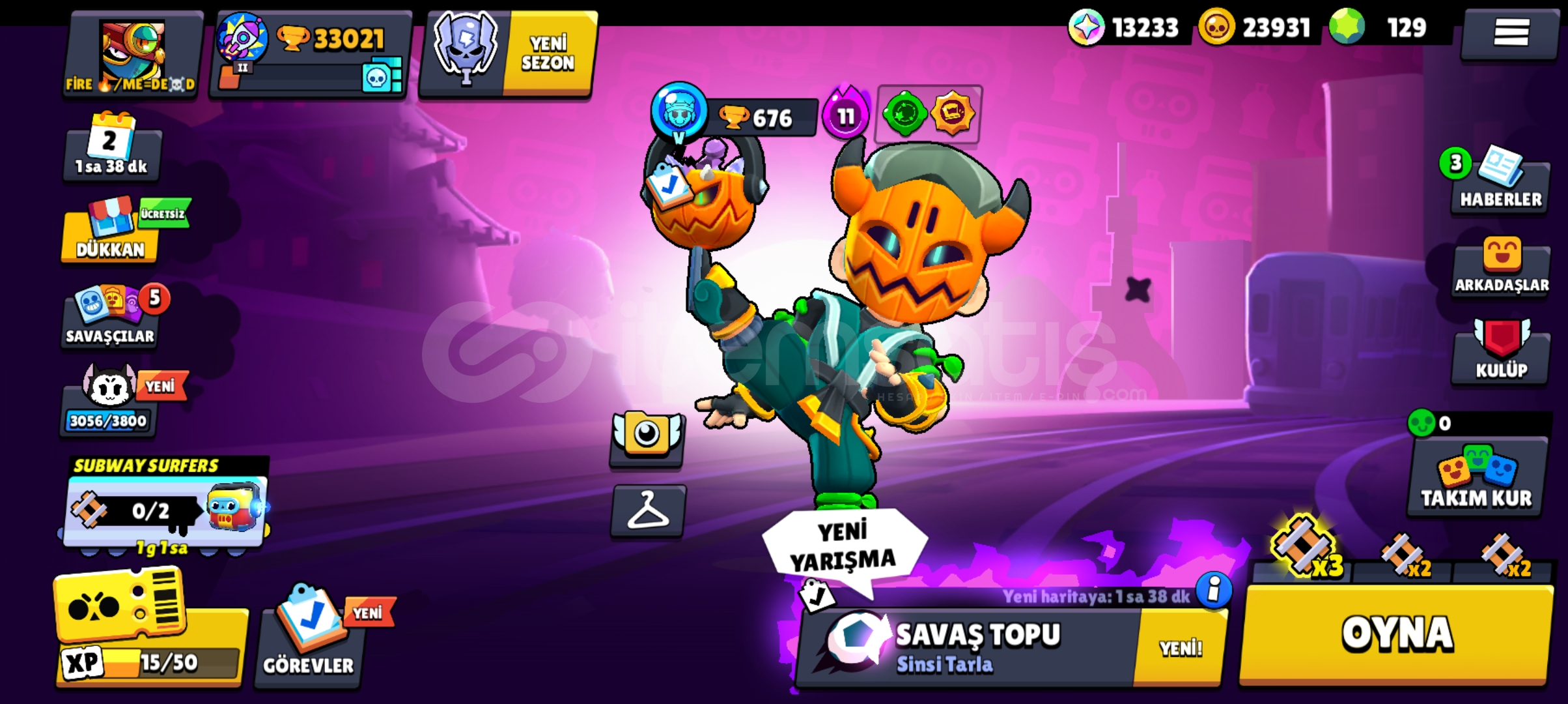 Ucuza Brawl stars hesabı Ucuza Brawl stars hesabı