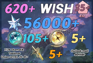 UL35+ | 620+ Wish 56000 Astrite 105+5+5 Tide