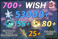 UL35+ | 700+ Wish 53000 Astrite 155+80+25 Tide