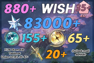 UL35+ | 880+ Wish 83000 Astrite 155+65+20 Tide