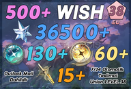 UL38- 500+ Wish 36500 Astrite 130+60+15 Tide