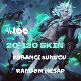 ⭐[ULTRA] %100 20-120SKİN YABANCI RANDOM HESAP