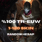 ⭐[ULTRA]%100 EUW 1-120 SKİN RANDOM HESAP