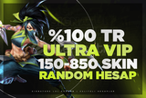 ⭐[ULTRA]%100TR 150-850 SKİN GARANTİ RANDOM⭐