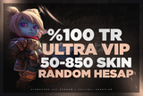 ⭐[ULTRA]%100TR 50-850 SKİN GARANTİ RANDOM⭐