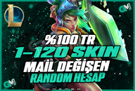 ⭐[ULTRA] EUW/TR 1-120 SKİN MAİL DEĞİŞEN ⭐