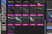 Ultra Fırsat cok ucuz 15000 değer MM2 itemleri