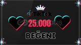 ⭐[ULTRA HIZLI] 25000 TİKTOK BEĞENİ