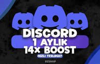 ⭐️[STOKVAR] DİSCORD 1 AYLIK 14X BOOST